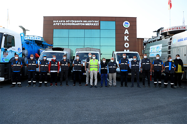 Sakarya’dan afet bölgesine destek ekipler gönderildi