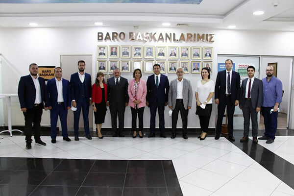 DEVA Partisi heyetinden Sakarya Barosuna ziyaret