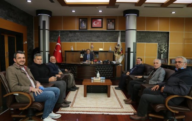 Muhtarlar Başkan Alemdar’ı Ziyaret Etti