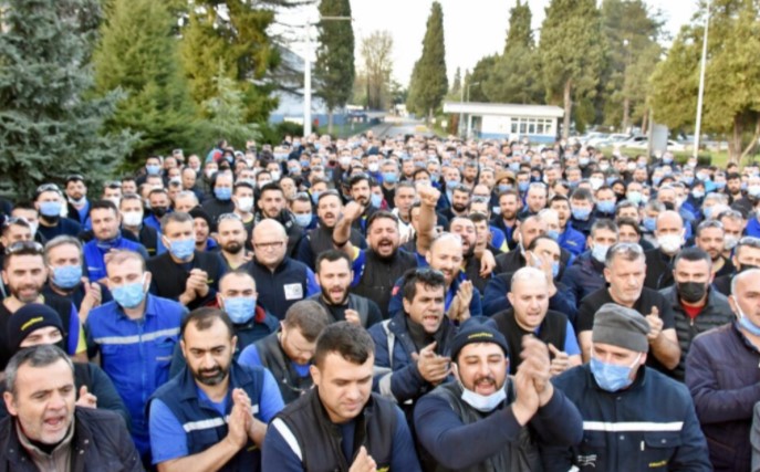 Goodyear'da sular durulmuyor.İşçilerin protestosu büyüyor